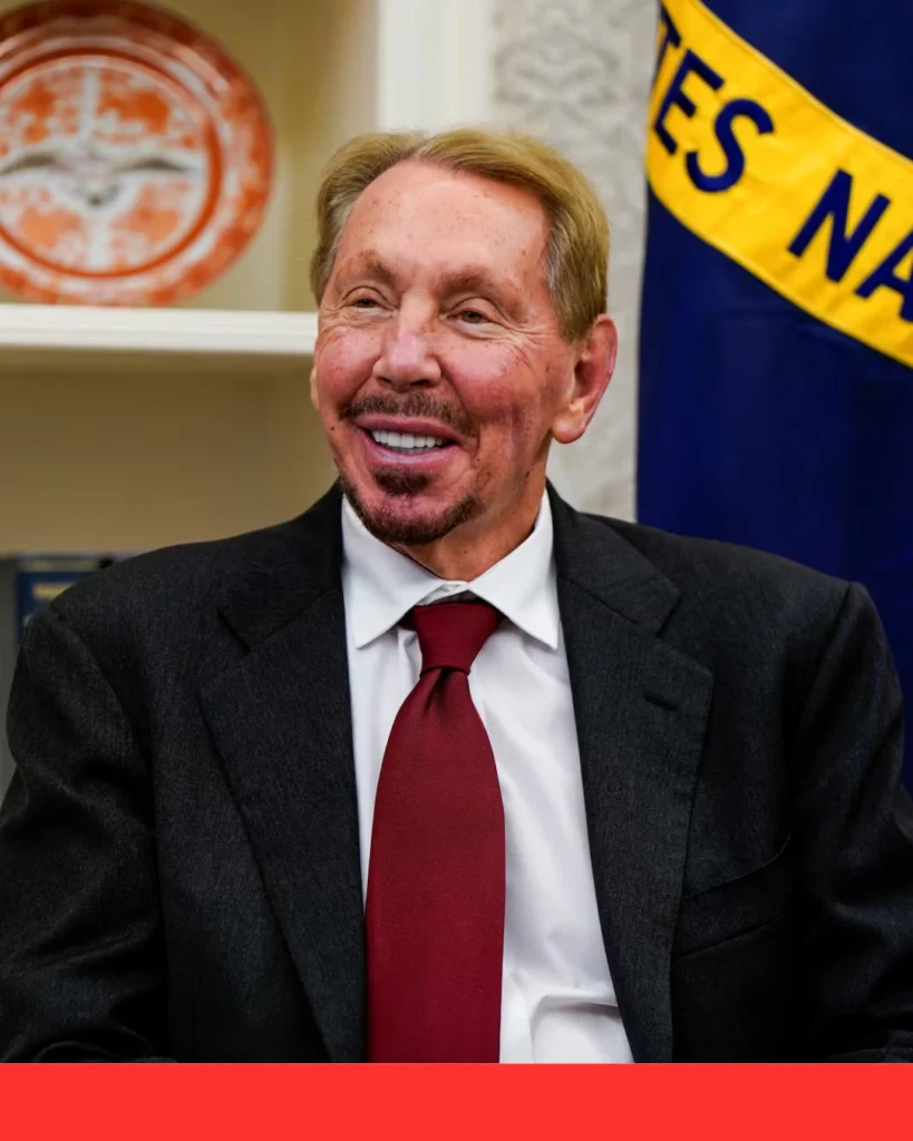 Pony Ma and Larry Ellison