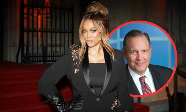 Tyra Banks and Greg Hayes