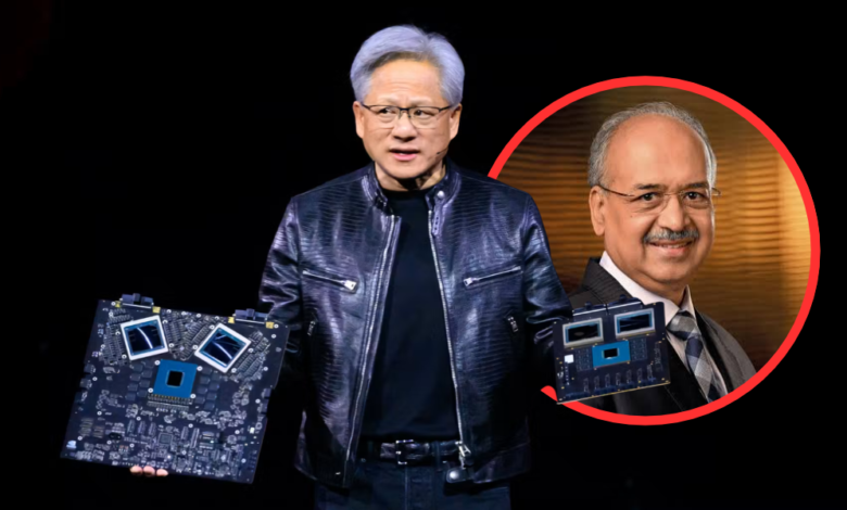Dilip Shanghvi and Jensen Huang