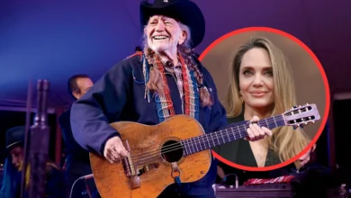 Willie Nelson and Angelina Jolie