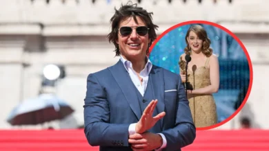 Tom Cruise and Emma Stone