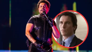 The Weeknd and Christian Bale