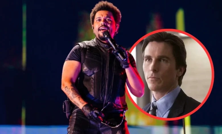 The Weeknd and Christian Bale