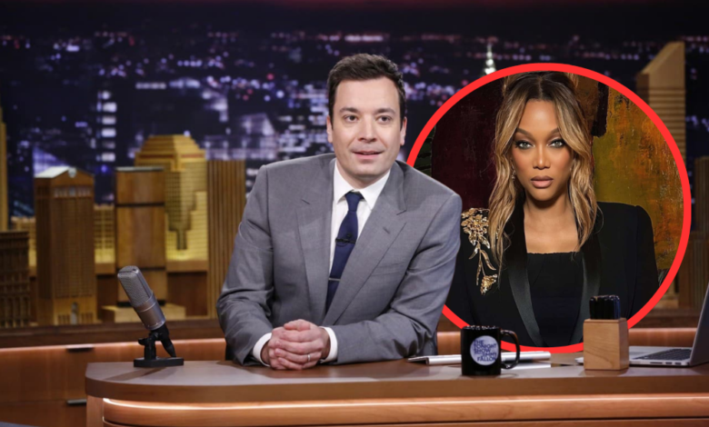 Jimmy Fallon and Tyra Banks