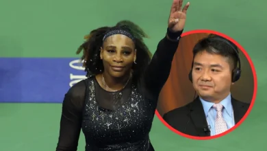 Richard Liu and Serena Williams
