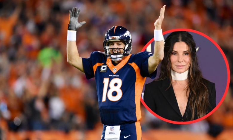 Sandra Bullock and Peyton Manning