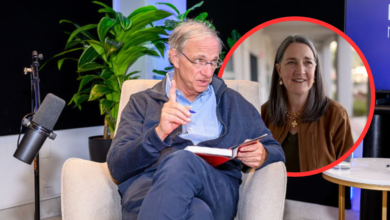 Ray Dalio and Patricia Poppe