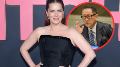 Amy Adams and Akio Toyoda