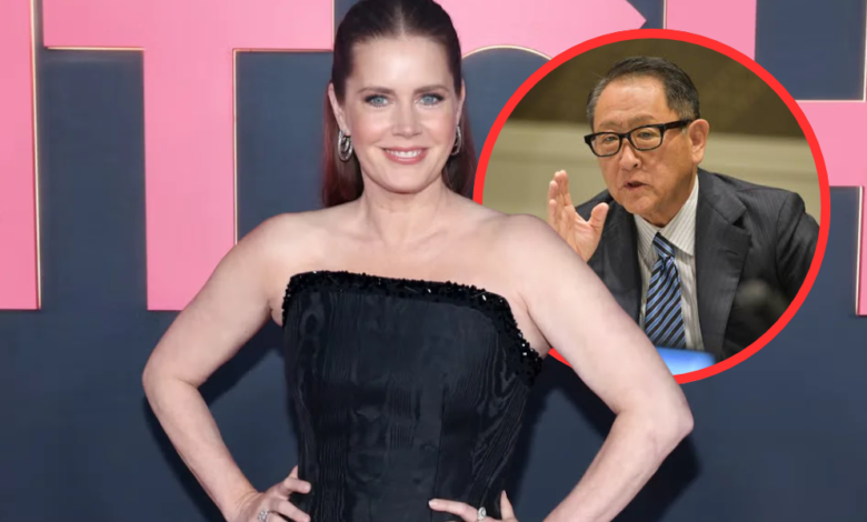 Amy Adams and Akio Toyoda