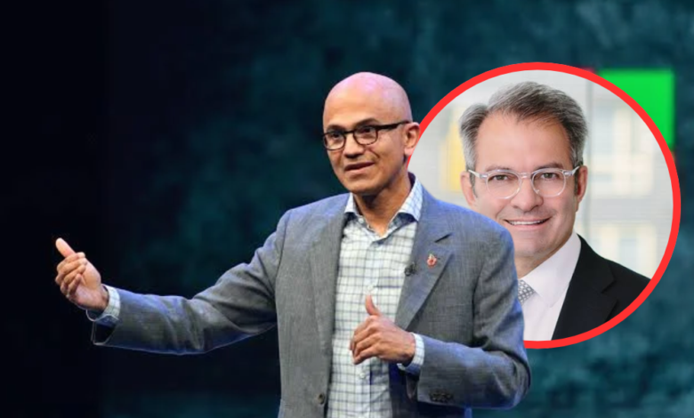 Satya Nadella and Michel Vounatsos