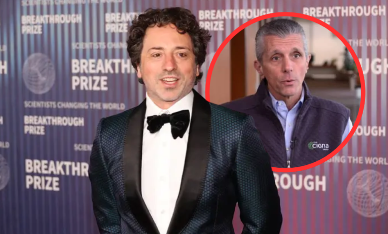 David Cordani and Sergey Brin