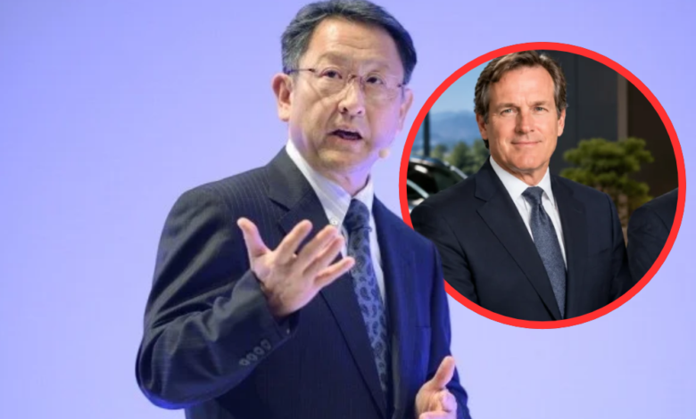 Richard Peery and Akio Toyoda